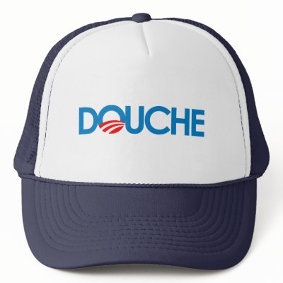 Anti-Obama Bumpersticker - Douche Hat by antiobama