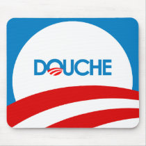 Anti-Obama Bumpersticker - Douche Mousepads