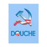 Anti-Obama Bumpersticker - Douche Postcards