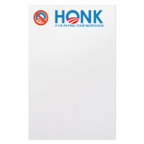 Anti-Obama Bumpersticker - Honk if Im paying your  Personalized Stationery