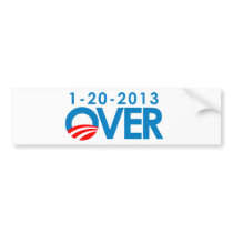 Anti-Obama Bumpersticker - Over 1-20-2013 by antiobama Anti-Obama Bumpersticker - Over 1-20-2013