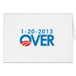 Anti-Obama Bumpersticker - Over 1-20-2013 Card