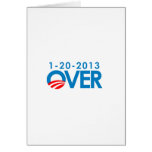 Anti-Obama Bumpersticker - Over 1-20-2013 Cards