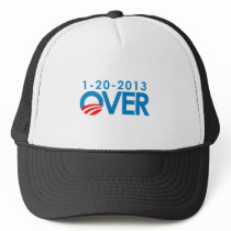 Anti-Obama Bumpersticker - Over 1-20-2013 Trucker Hats