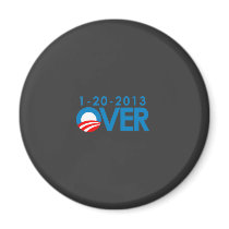 Anti-Obama Bumpersticker - Over 1-20-2013 Magnet