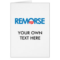 Anti-Obama Bumpersticker - Remorse Card
