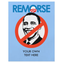 Anti-Obama Bumpersticker - Remorse flyers by antiobama Anti-Obama Bumpersticker - Remorse flyers
