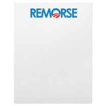 Anti-Obama Bumpersticker - Remorse letterhead