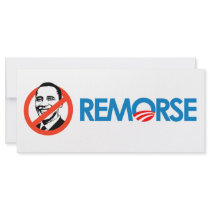 Anti-Obama Bumpersticker - Remorse rack cards by antiobama Anti-Obama Bumpersticker - Remorse rack cards