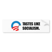 Anti-Obama Bumpersticker - Tastes like Socialism by antiobama Anti-Obama Bumpersticker - Tastes like Socialism
