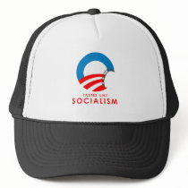 Anti-Obama Bumpersticker - Tastes like Socialism Mesh Hats