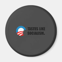 Anti-Obama Bumpersticker - Tastes like Socialism Magnet