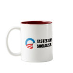 Anti-Obama Bumpersticker - Tastes like Socialism Mugs