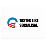 Anti-Obama Bumpersticker - Tastes like Socialism Postcard