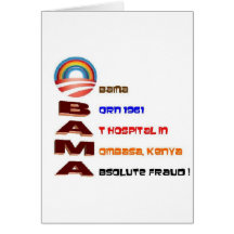 Anti Obama Collectibles Greeting Cards