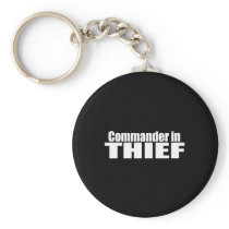 Anti-Obama - commander in thief 2 Keychains