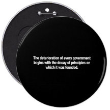ANTI-OBAMA- Decay of Principles Buttons