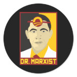 Anti-Obama: Doctor Marxist Round Sticker