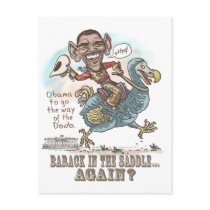 Anti-Obama Dodo Extinction 2012 Postcard