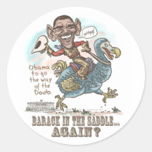Anti-Obama Dodo Extinction 2012 Sticker