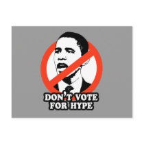 ANTI-OBAMA / DON'T VOTE FOR HYPE postcards by antiobama ANTI-OBAMA / DON'T VOTE FOR HYPE postcards