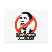 ANTI-OBAMA / DON'T VOTE FOR HYPE postcards by antiobama ANTI-OBAMA / DON'T VOTE FOR HYPE postcards
