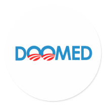 Anti-Obama - Doomed Sticker