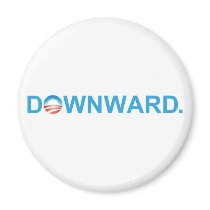 ANTI-OBAMA "DOWNWARD." REFRIGERATOR MAGNET