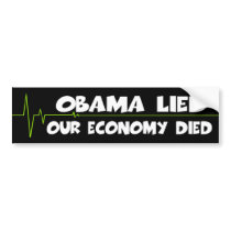 Anti Obama economy bumper stickers