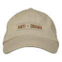 Anti-Obama - Embroidered Hat embroidered hats