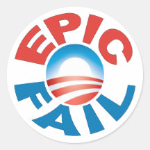Anti-Obama Epic Fail stickers