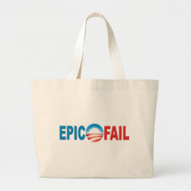 Anti-Obama Epic Fail tote Bag