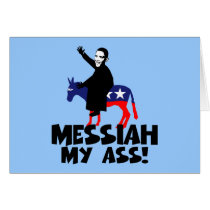 Anti Obama false messiah Greeting Cards
