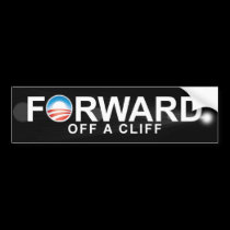 Anti Obama - Forward - off a clif bumper stickers
