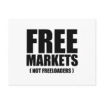 Anti-Obama - Free Markets not Freeloaders Postcard