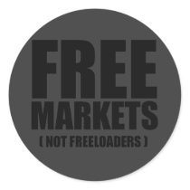 Anti-Obama - Free Markets not Freeloaders stickers by antiobama Anti-Obama - Free Markets not Freeloaders stickers