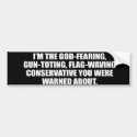 Anti-Obama - God fearing conservative Bumpersticke bumper stickers by antiobama Anti-Obama - God fearing conservative Bumpersticke bumper stickers