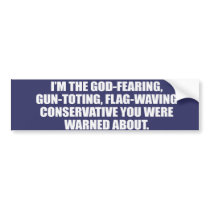Anti-Obama - God fearing conservative Bumpersticke bumper stickers by antiobama Anti-Obama - God fearing conservative Bumpersticke bumper stickers