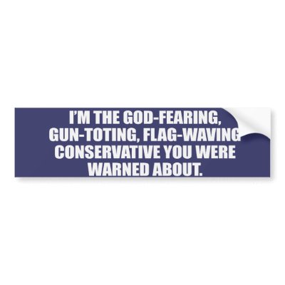 Anti-Obama - God fearing conservative Bumpersticke Bumper Stickers by antiobama