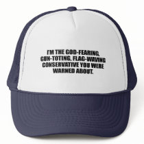 Anti-Obama - God fearing conservative Hat