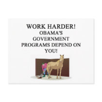 anti obama government spending postcard