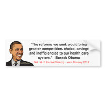 Anti-obama/healthcare Bumper Sticker