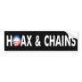 Anti Obama “Hoax & Chains” Bumper Sticker Anti Obama “Hoax & Chains” Bumper Sticker
