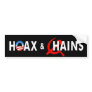 anti Obama "Hoax & Chains Commie" bumper sticker anti Obama "Hoax & Chains Commie" bumper sticker