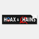 anti Obama "Hoax & Chains Commie" bumper sticker
