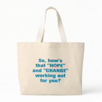 Anti Obama "Hope" and "Change" Bag