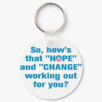 Anti Obama "Hope" and "Change" Keychain by antiobamastuff Anti Obama "Hope" and "Change" Keychain