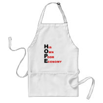 Anti-Obama - HOPE - His Own Poor Economy aprons by antiobama Anti-Obama - HOPE - His Own Poor Economy aprons