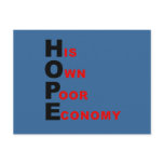 Anti-Obama - HOPE - His Own Poor Economy Postcards