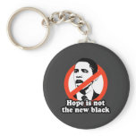 ANTI-OBAMA / HOPE IS NOT THE NEW BLACK KEYCHAINS
